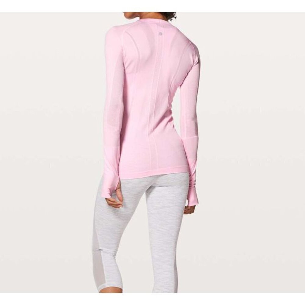 Lululemon Swiftly Tech Long Sleeve Crew Pearl Pink Size 8 - Picture 2 of 6